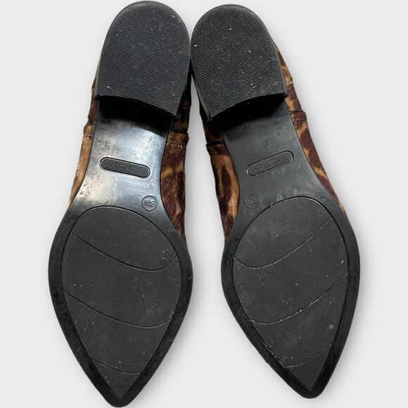 Nine West pointed toe chetah print ankle boot 8.5 - Picture 6 of 11